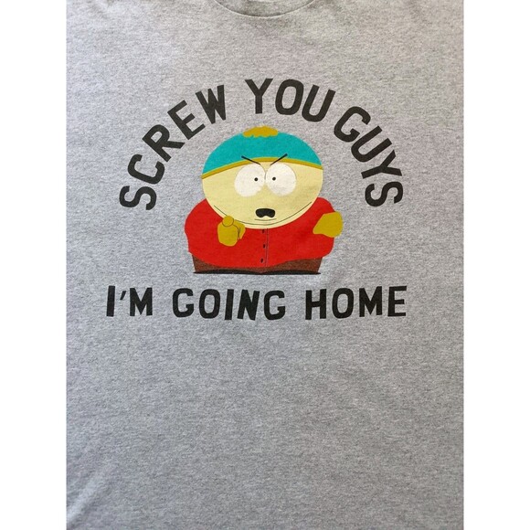 South Park Cartman T-Shirt Men’s XL Gray Short Sleeve - Picture 2 of 6